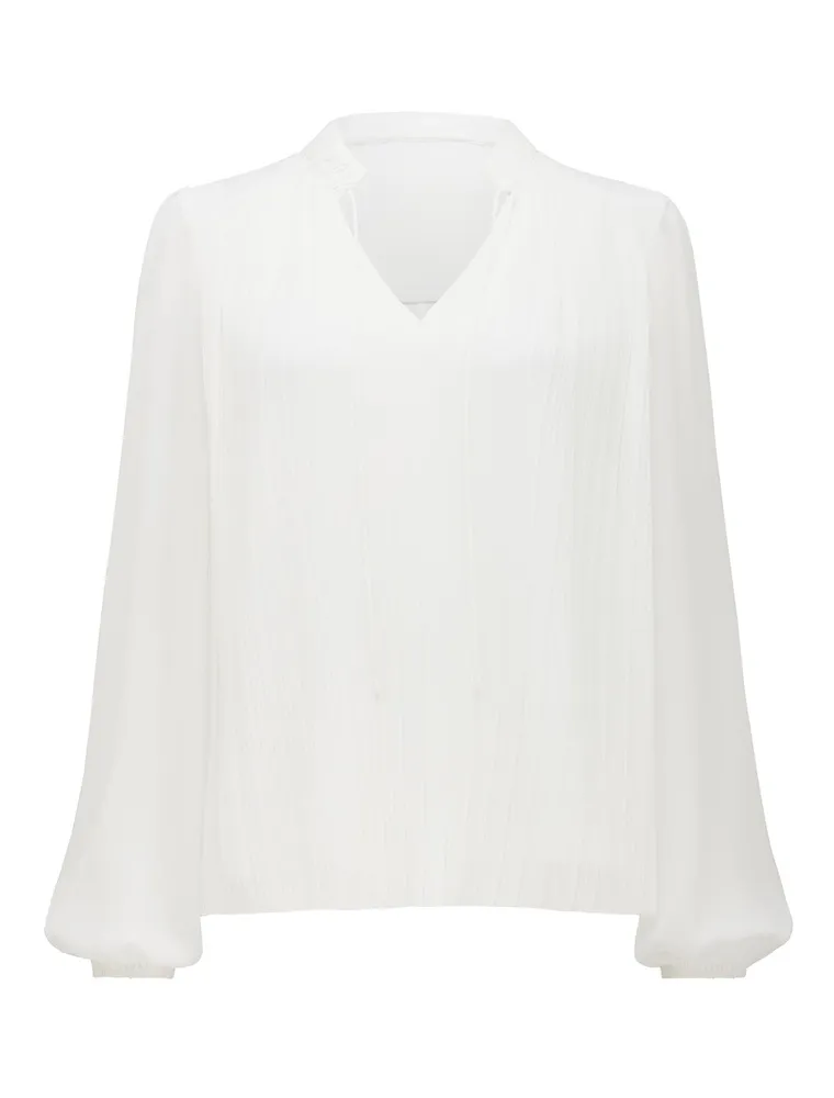 Tully Pleat Detail Blouse