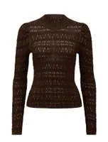 Clara Pointelle Knit Sweater