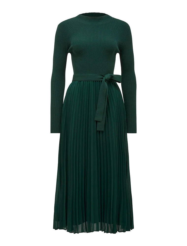 Penelope Woven Mix Knit Dress
