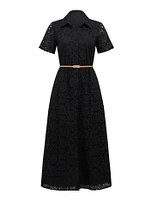 Sabrina Embroidered Shirt Dress