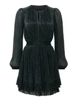 Goldie Long Sleeve Plisse Mini Dress - Women's Fashion | Ever New