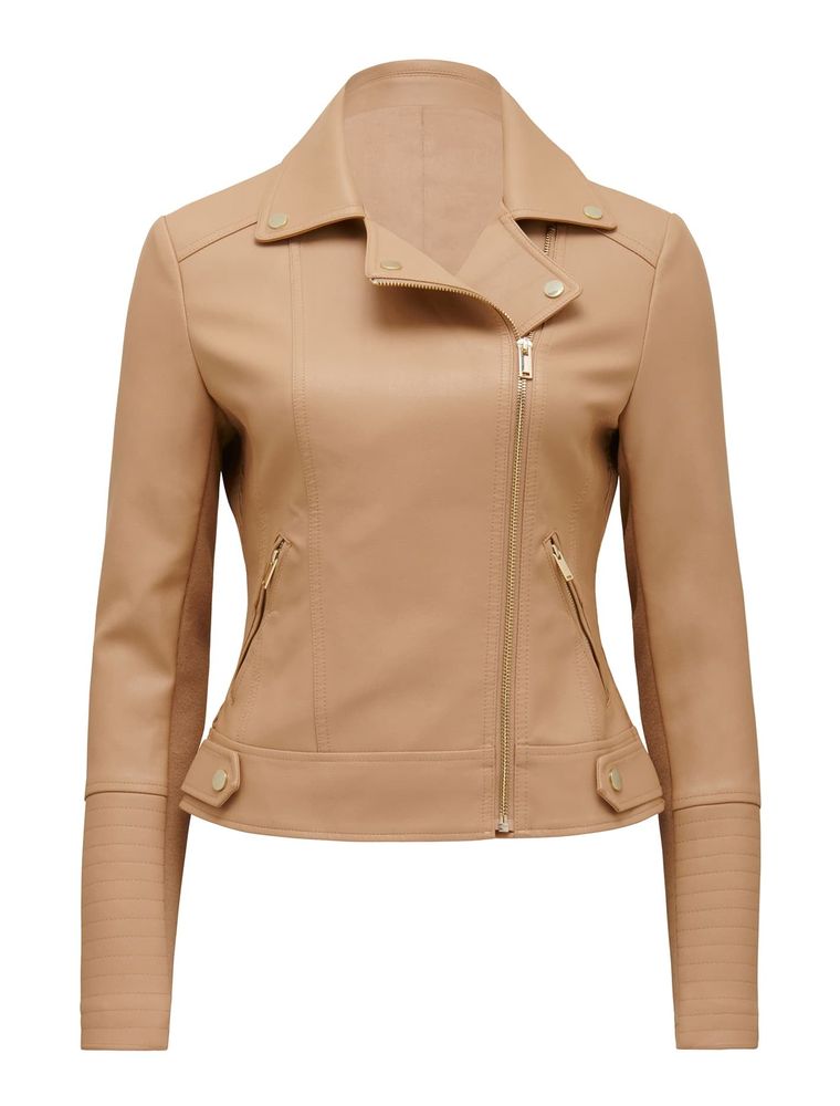 Heidi Vegan Leather Biker Jacket