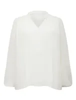 Tully Curve Pleat Detail Blouse