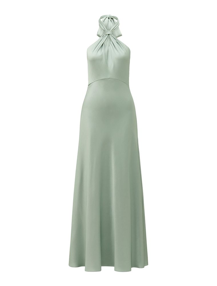 Yvette Tie-Neck Gown