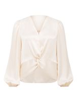 Christale Petite Twist Satin Blouse