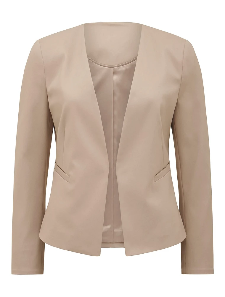 Alyssa Fitted Blazer Taupe - 0 to 12 Women's Blazers