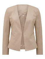 Alyssa Fitted Blazer Taupe - 0 to 12 Women's Blazers