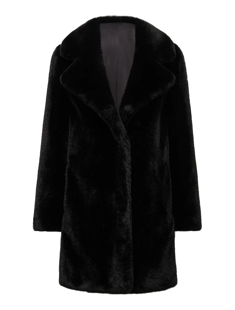 Iggy Longline Faux Fur Coat