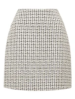 Pearl Bouclé Mini Skirt