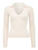 Selena Collar Knit Top