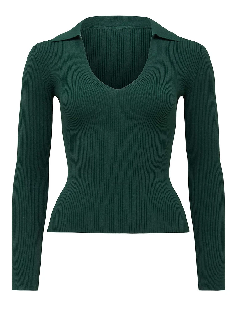 Selena Collar Knit Top