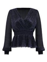 Hailey Plisse Wrap Top
