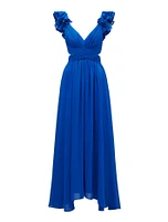 Selena Ruffle Shoulder Maxi