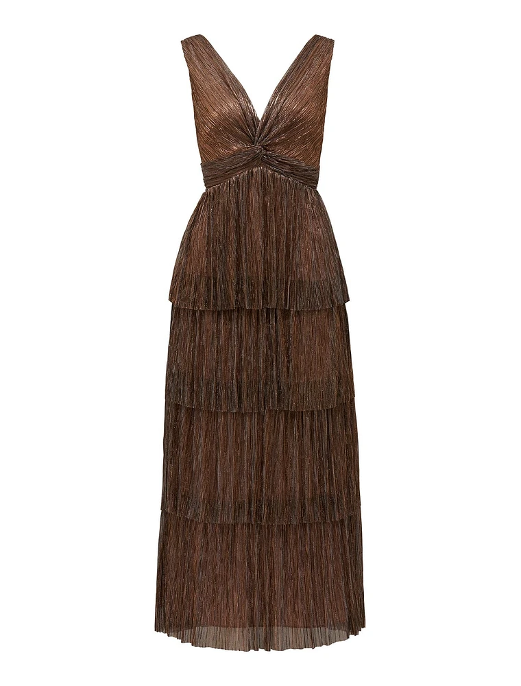 Jade Petite Plisse Midi Dress