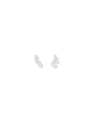 Sloane Pearl Cluster Earrings