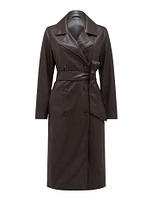 Ronnie Vegan Leather Trench Coat