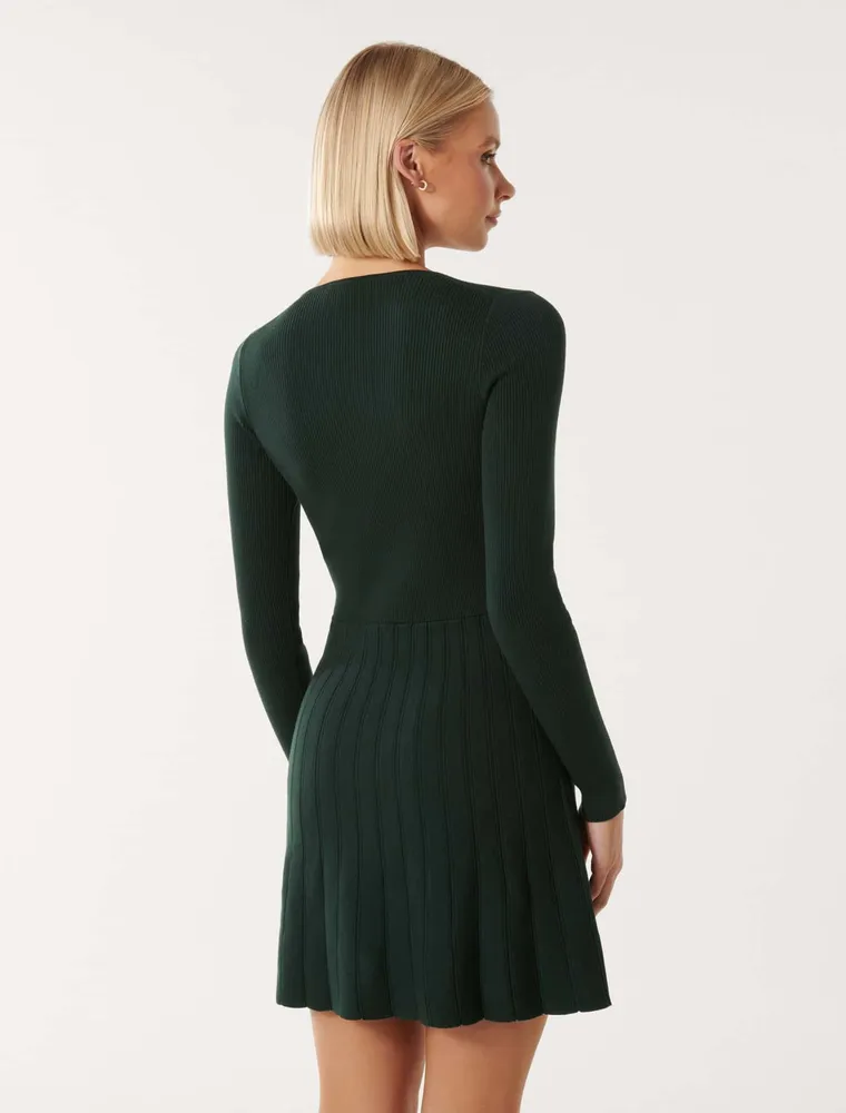 Faye D-Ring Mini Knit Dress