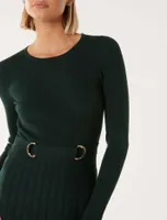 Faye D-Ring Mini Knit Dress