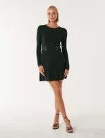 Faye D-Ring Mini Knit Dress
