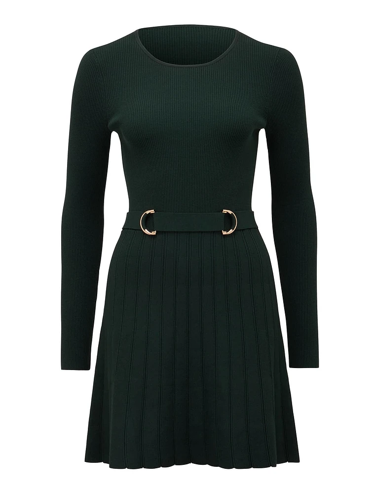 Faye D-Ring Mini Knit Dress