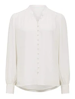 Micah Blouson-Sleeve Blouse