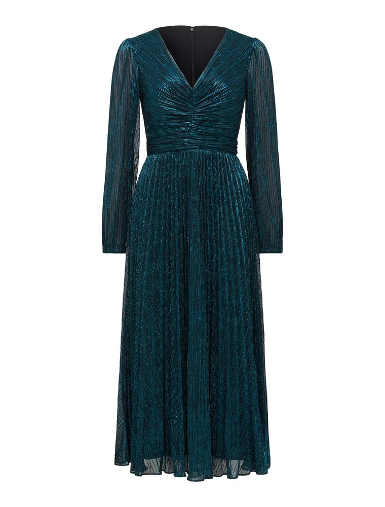 Brooklyn Petite Pleated Plisse Midi
