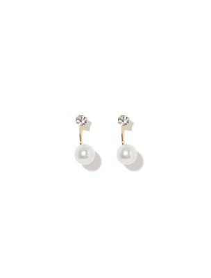 Luna Pearl Crystal Earrings