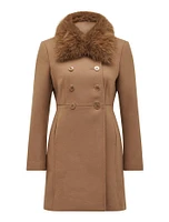 Susie Petite Faux Fur Coat