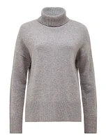 Mia Relaxed Roll-Neck Knit Sweater Neutral - 0 to 12 Women's Jumpers