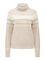 Freda Fair Isle Roll Neck Knit Jumper