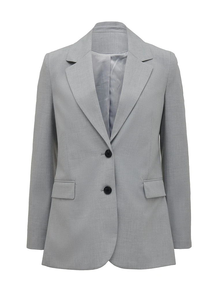 Yasmin Oversized Blazer Grey - 0 to 12 Women's Blazers