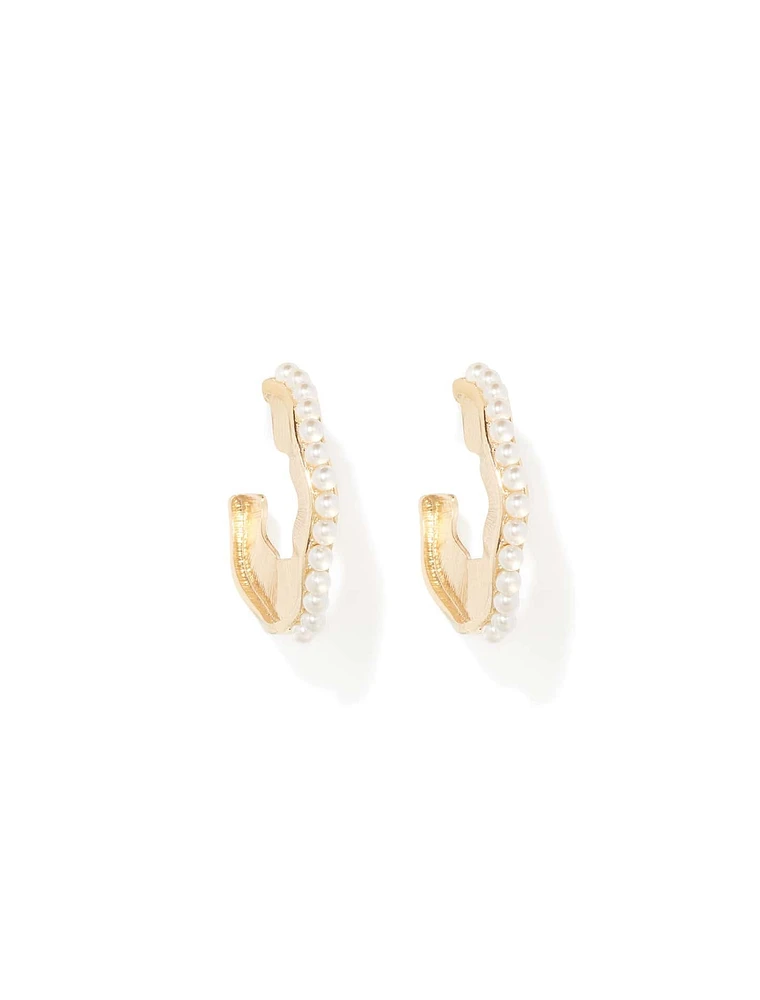 Signature Hailee Wavy Pearl Hoop - Women's Fashion | Ever New