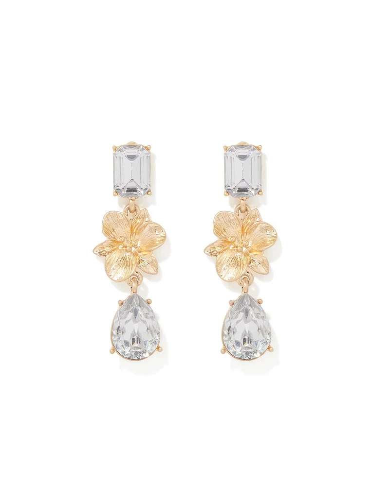 Signature Blythe Glass Flower Drop Earring - Women's Fashion | Ever New