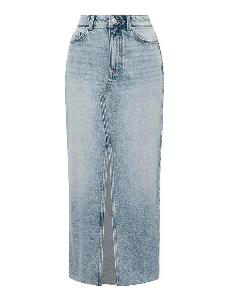 Tori Denim Skirt Mid Wash - 0 to 12 Women's Midaxi Shirts