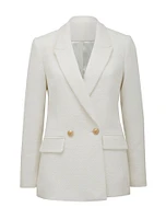 Simonna Bouclé Blazer Cream - 0 to 12 Women's Blazers