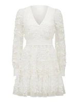 Frances Lace Mini Dress White - 0 to 12 Women's Event Dresses