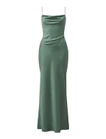 Mia Satin Maxi Dress