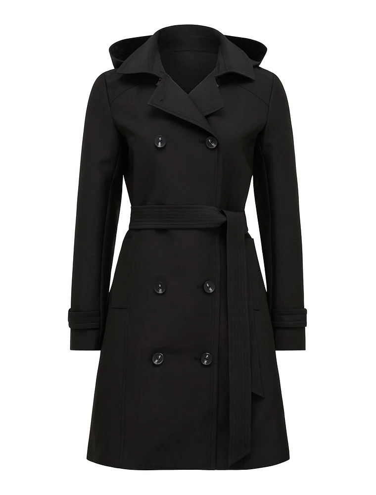 Alicia Short Hooded Trench