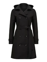 Alicia Short Hooded Trench