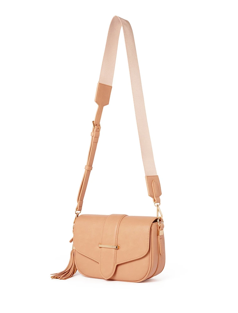 Signature Thea Tassel Saddle Bag