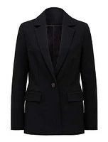 Mikayla Single-Breasted Blazer Black - 0 to 12 Women's Blazers