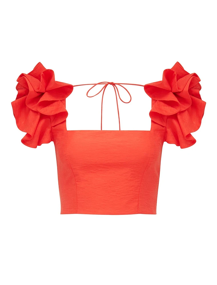 Rachel Ruffle Top