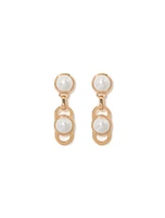 Signature Blair Link Pearl Earrings - Women's Fashion | Ever New