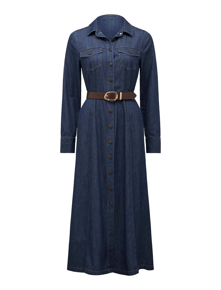 Lexi Midi Shirt Dress Mid Wash - 0 to 12 Women's Day Dresses