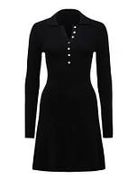 Joanna Ribbed Knit Mini Dress Black - 0 to 16 Women's Dresses