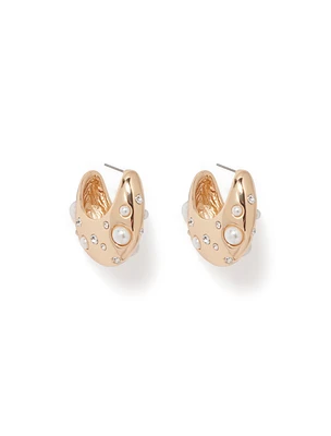 Glen Gold Plated Twist Hoop Earrings