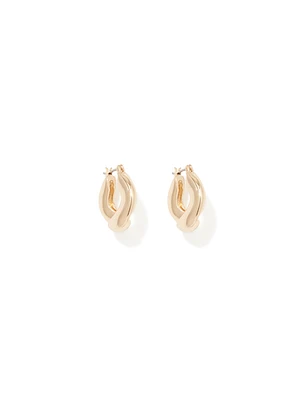 Georgi Gold Plated Hoop Earrings in Gold - Women's Jewellery
