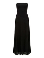 Capri Strapless Pleated Dress