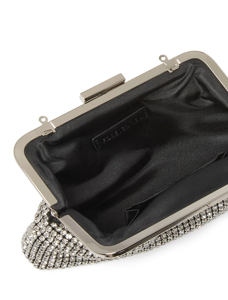 Abigail Frame Embellished Clutch - Signature