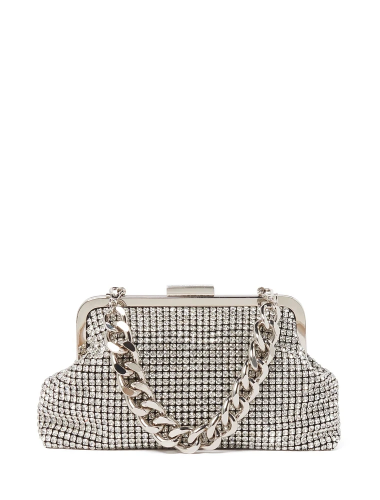 Abigail Frame Embellished Clutch - Signature